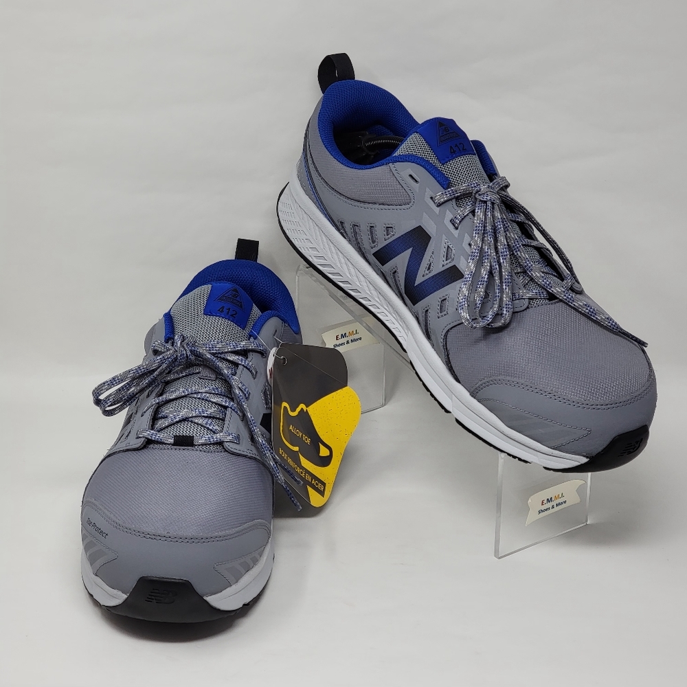 New Balance Gray and Blue Athletic Shoes